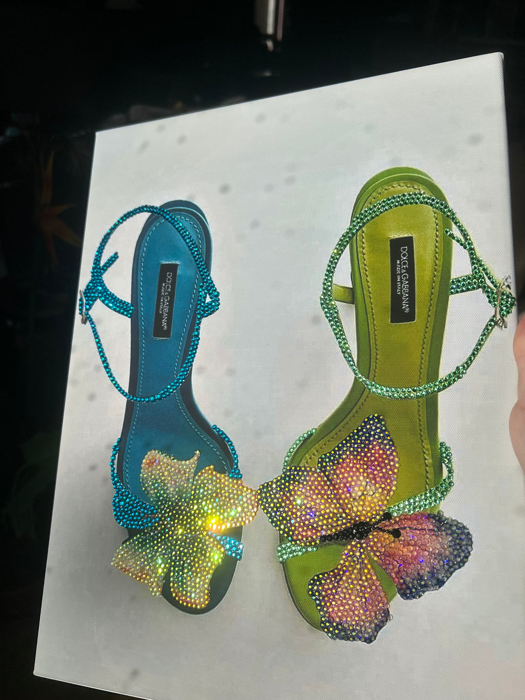 Green and Blue Heels PRE DONE
