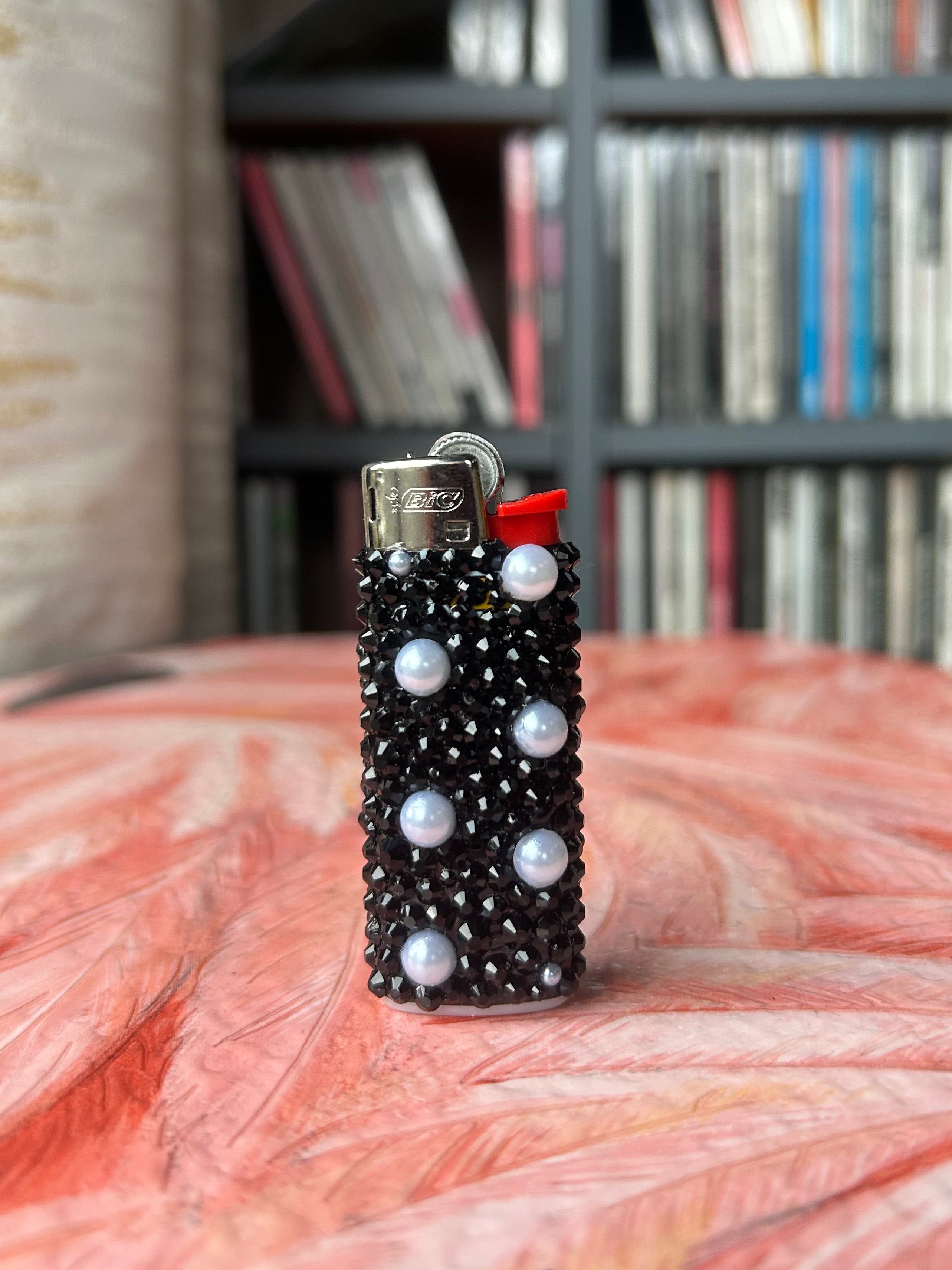 Black Pearl Mini BIC Lighter