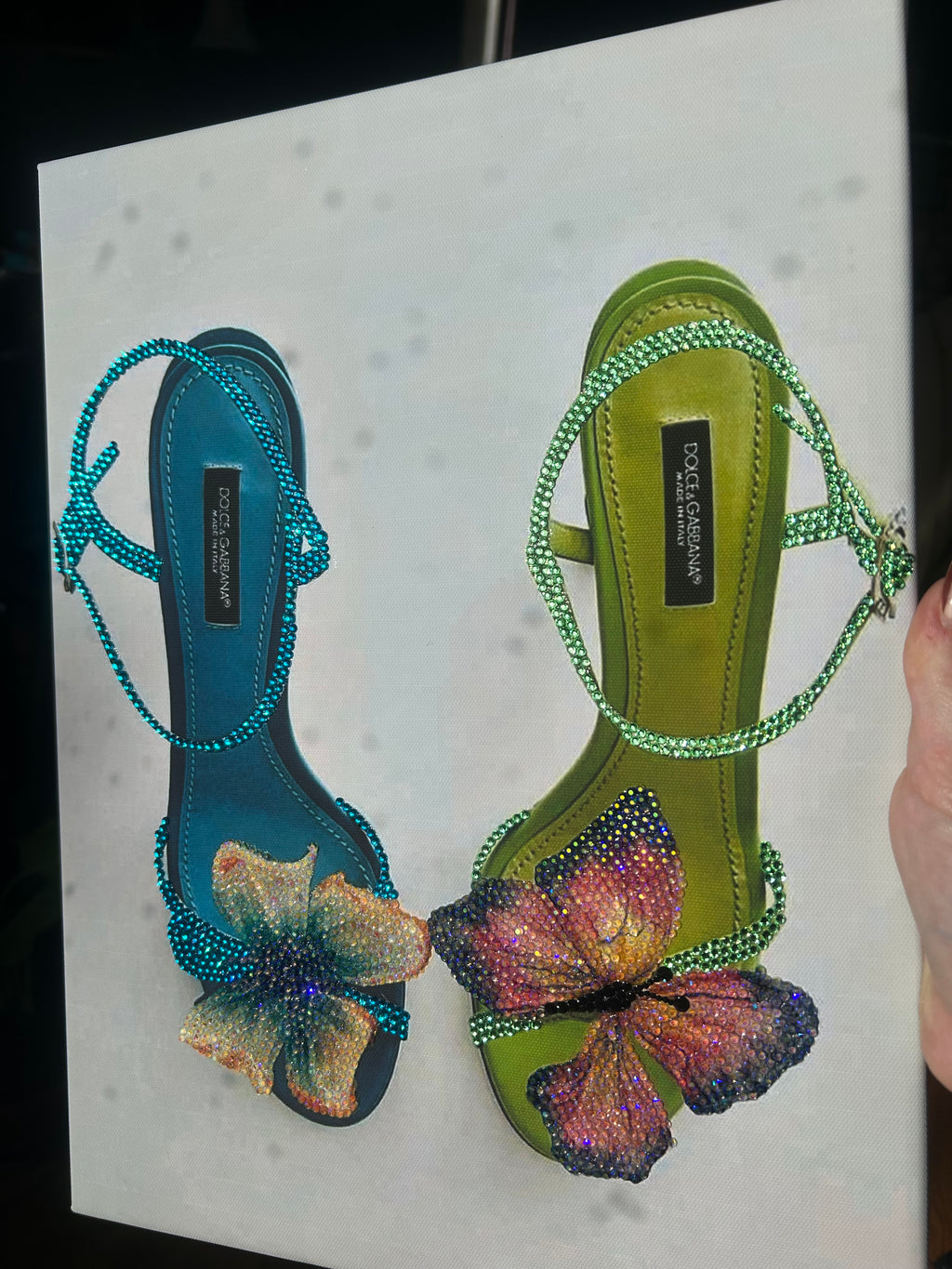 Green and Blue Heels PRE DONE