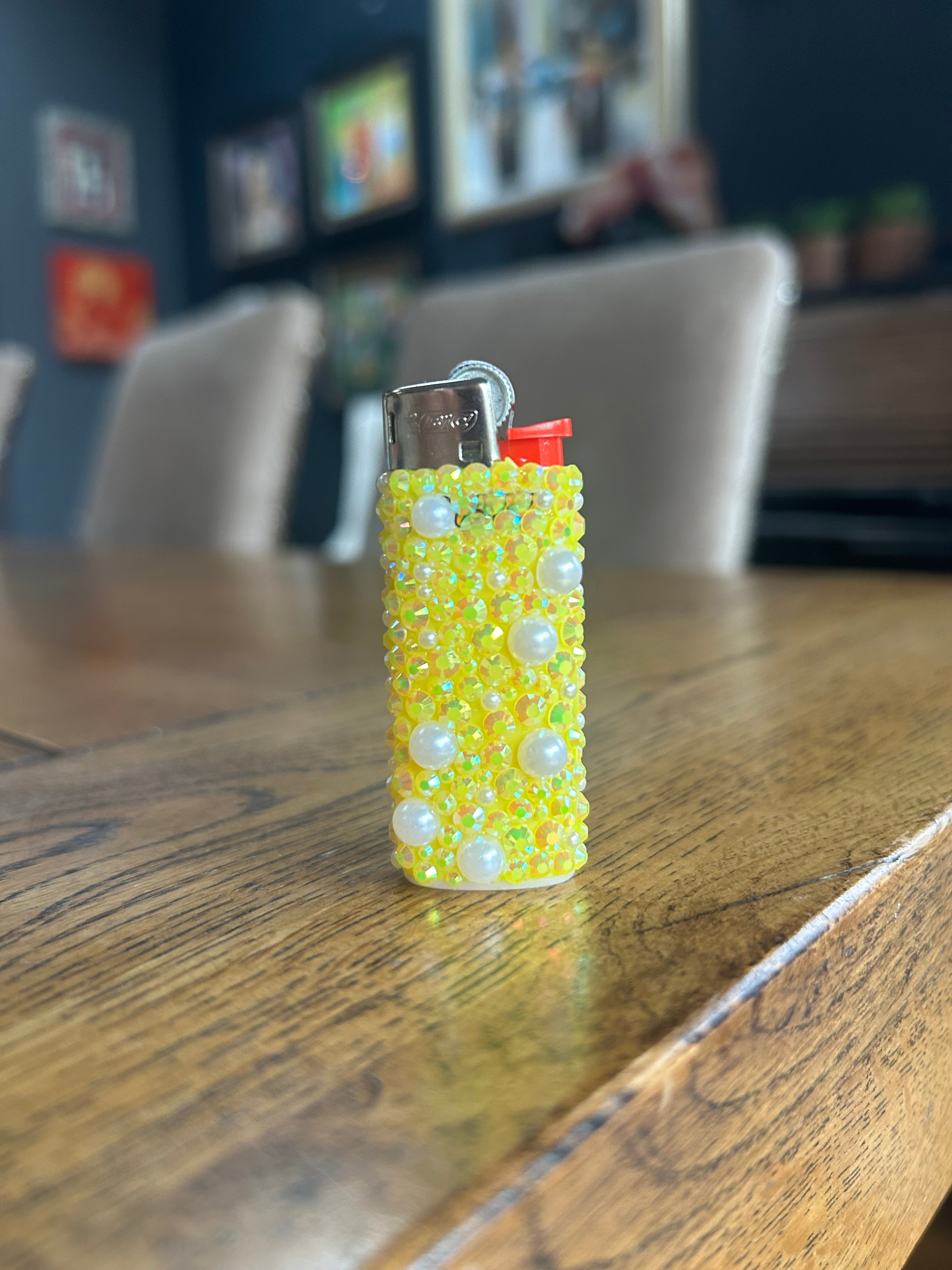 Yellow Mini BIC Lighter