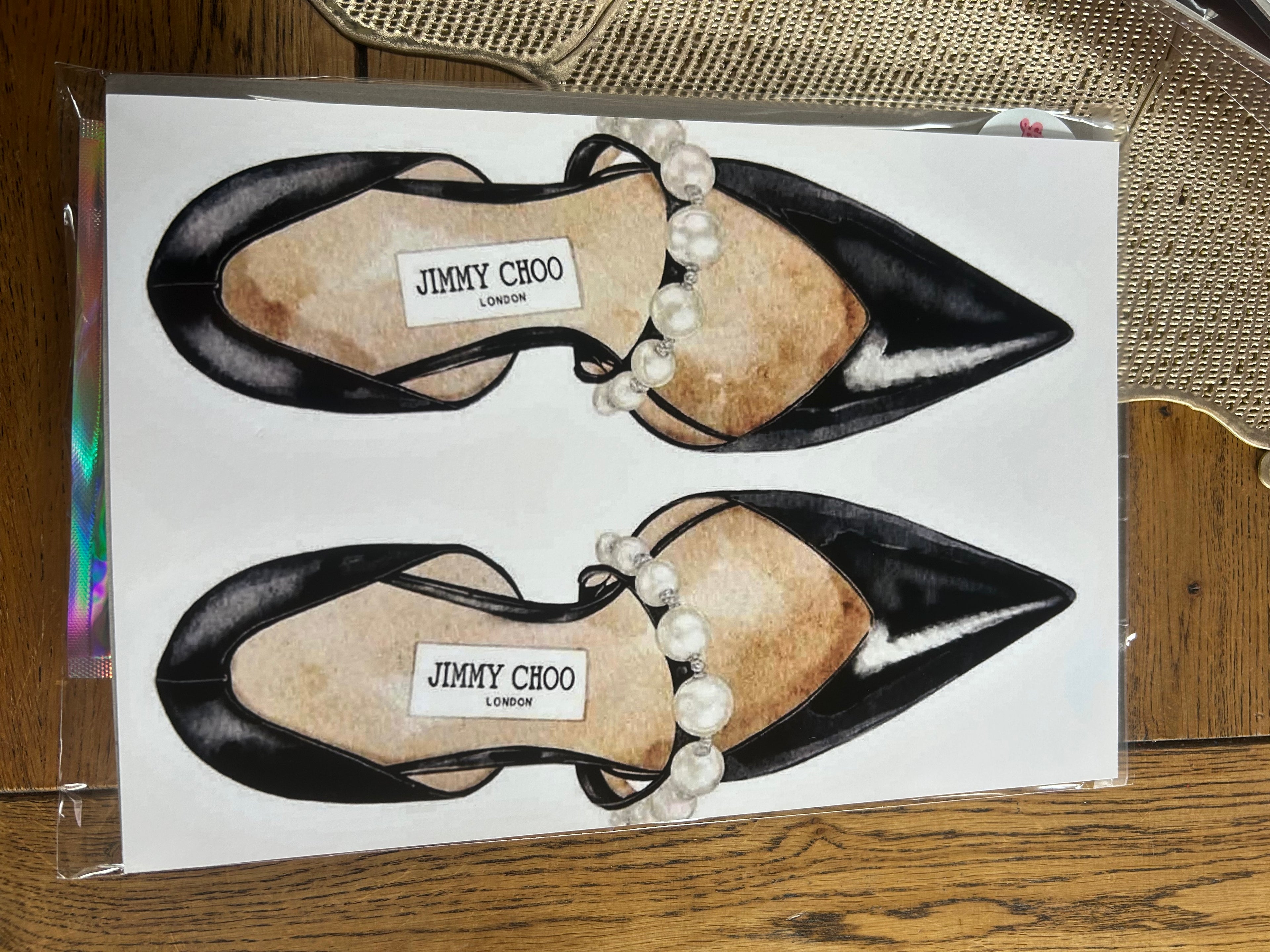 Black heels with Pearls Poster KIT