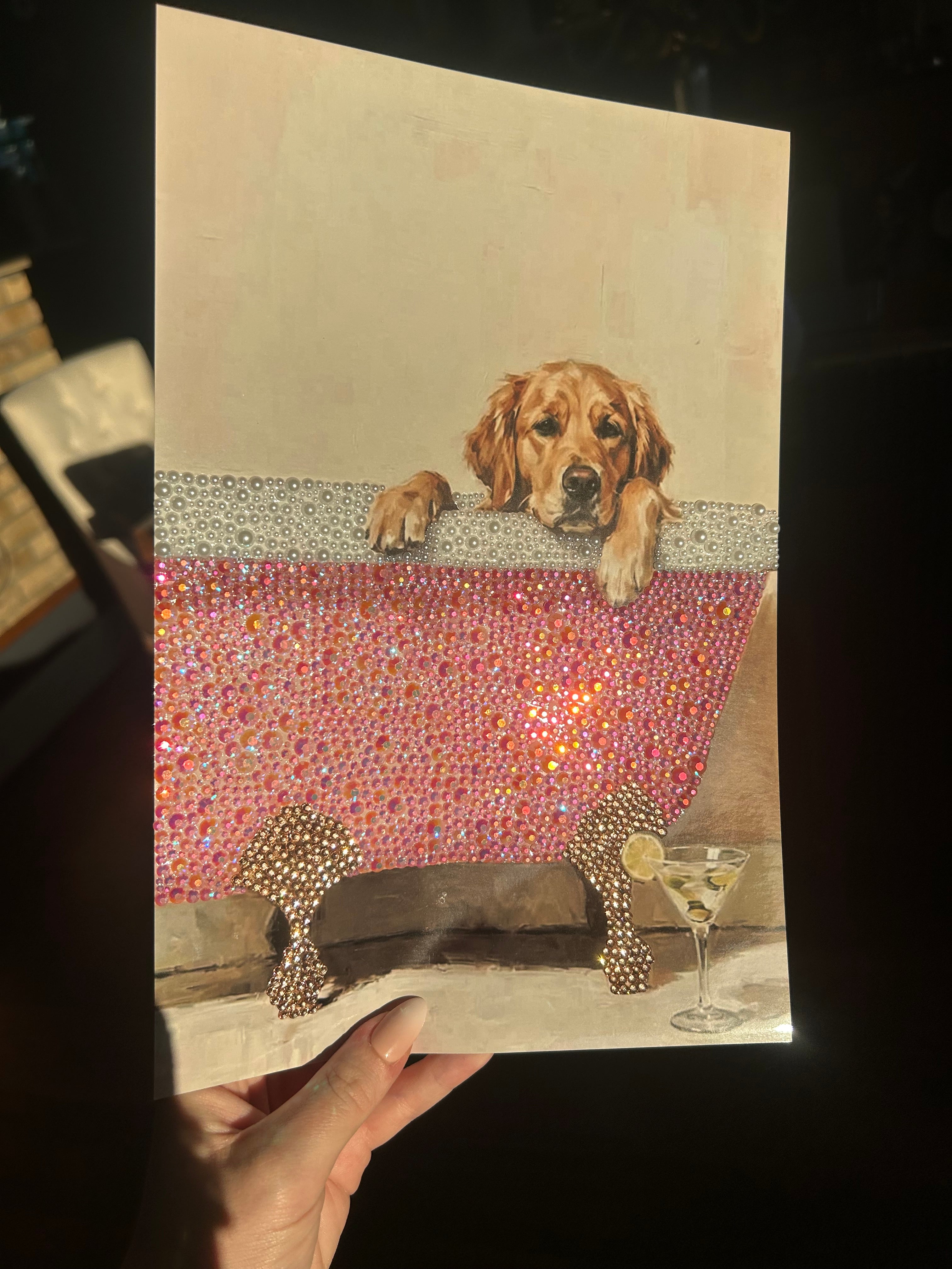 Dog in bath PRE DONE
