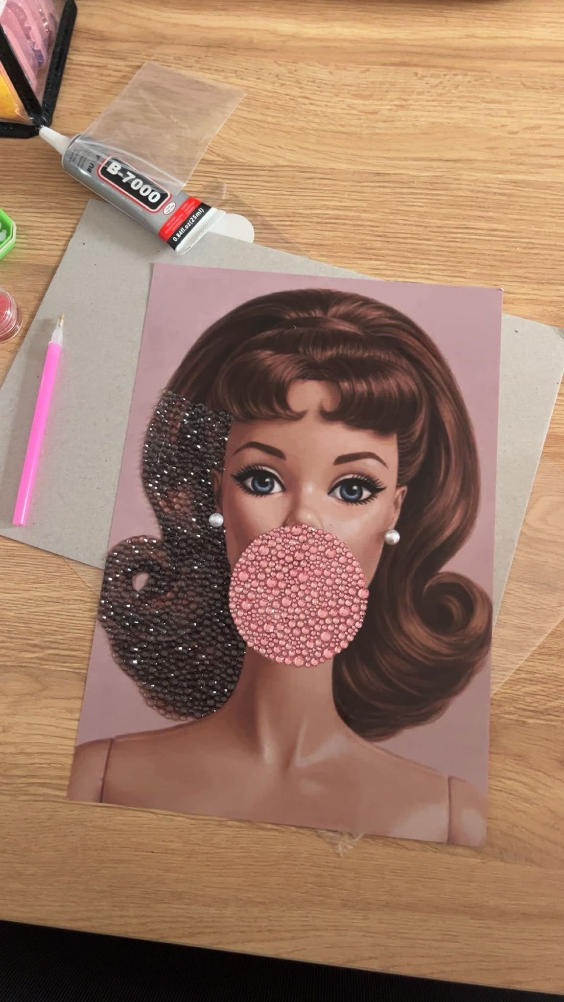Brown hair Barbie poster PRE DONE