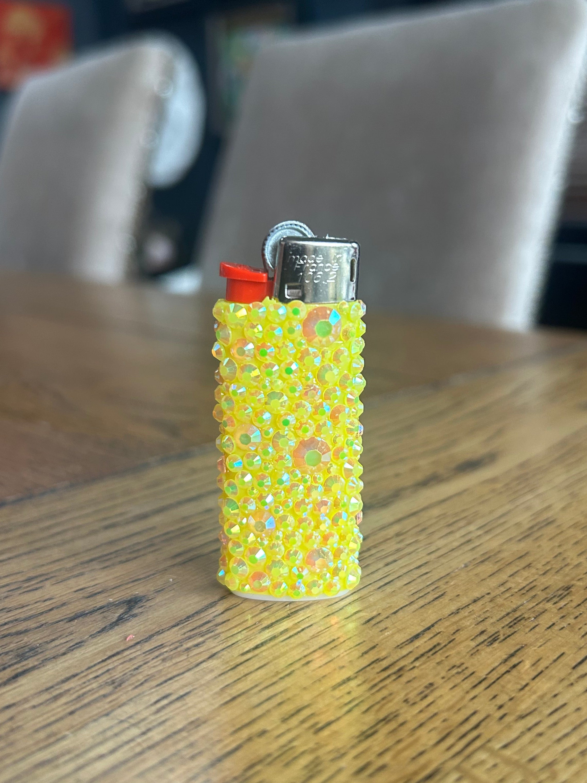 Yellow Mini BIC Lighter