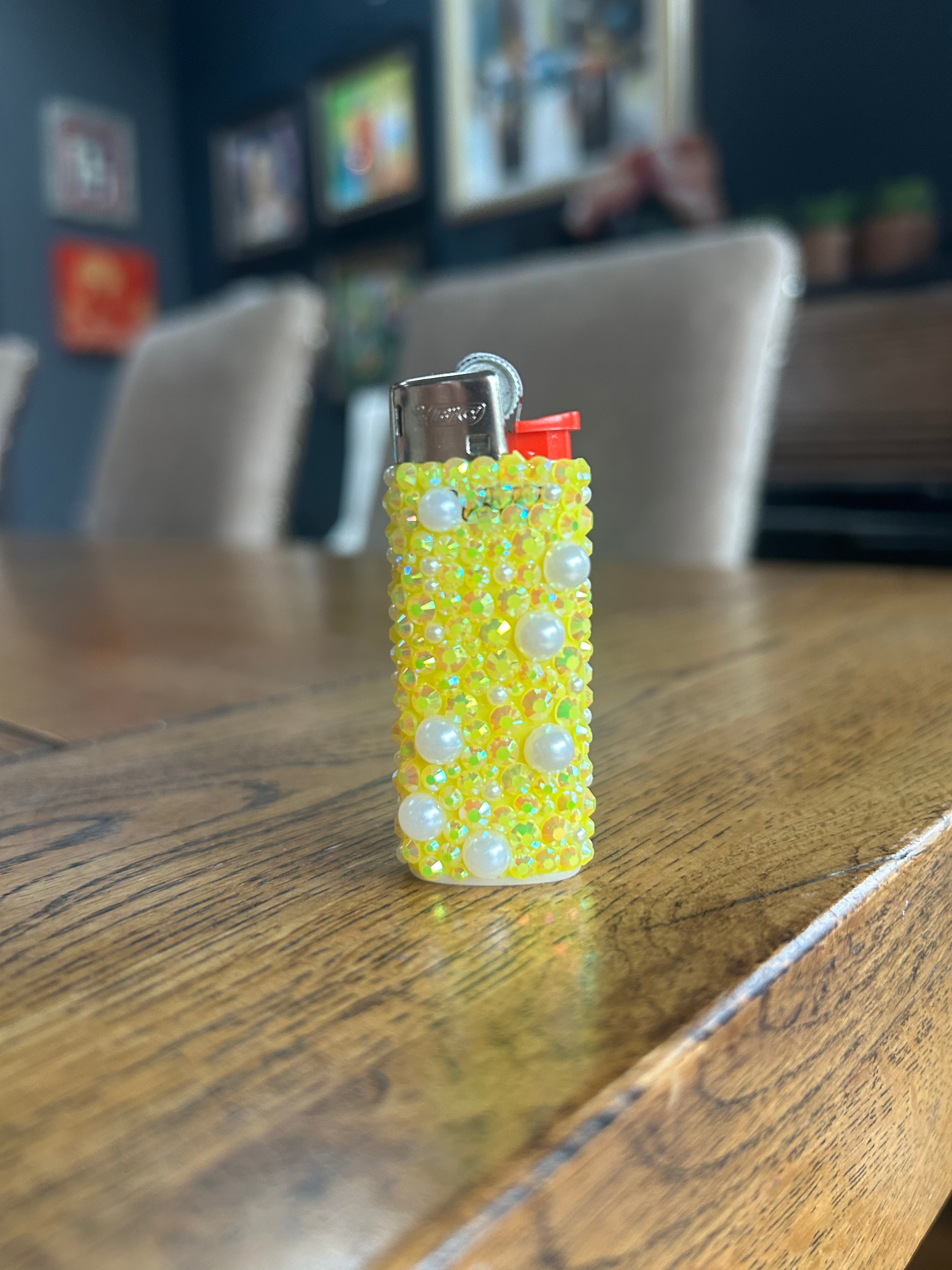 Yellow Mini BIC Lighter