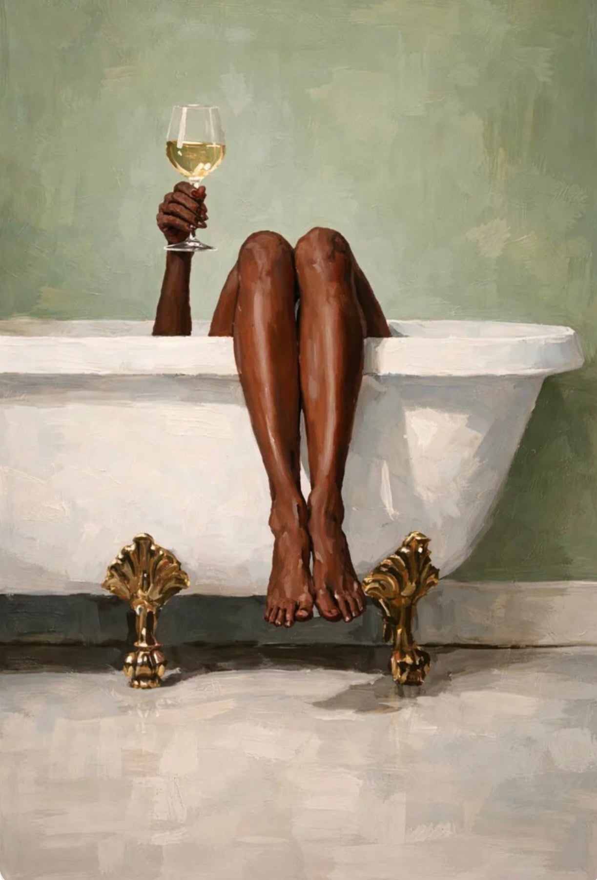 White Bathtub Legs KIT