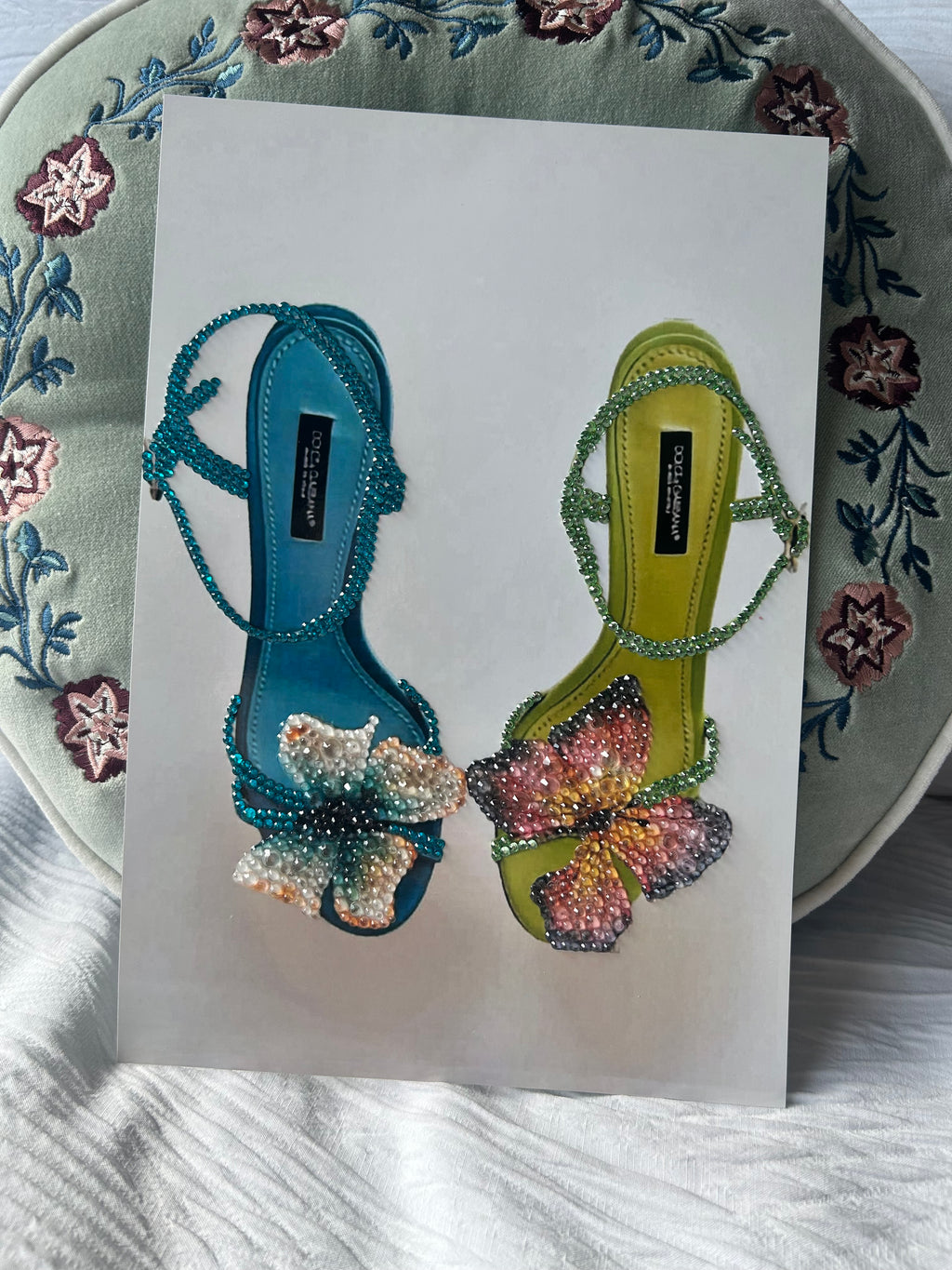 Green and Blue Heels PRINT